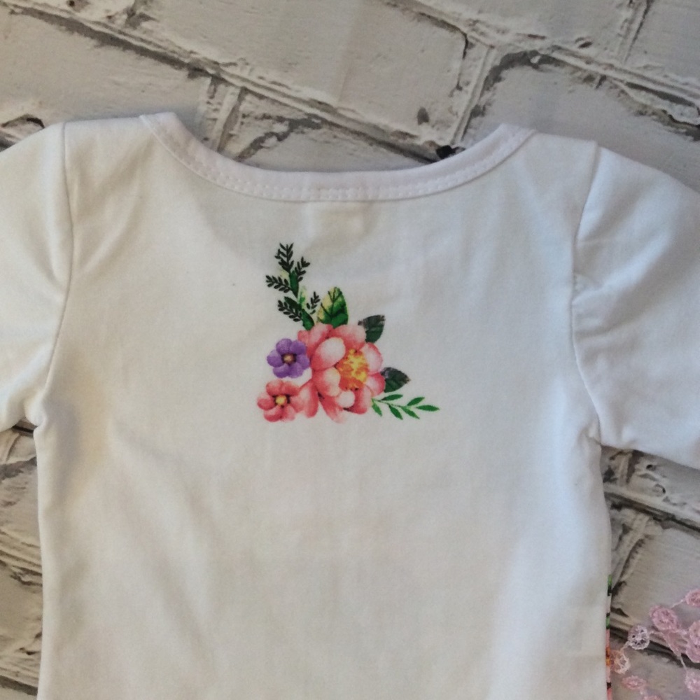 Boutique Baby Girl Unicorn Onesie - Picture 3 of 4